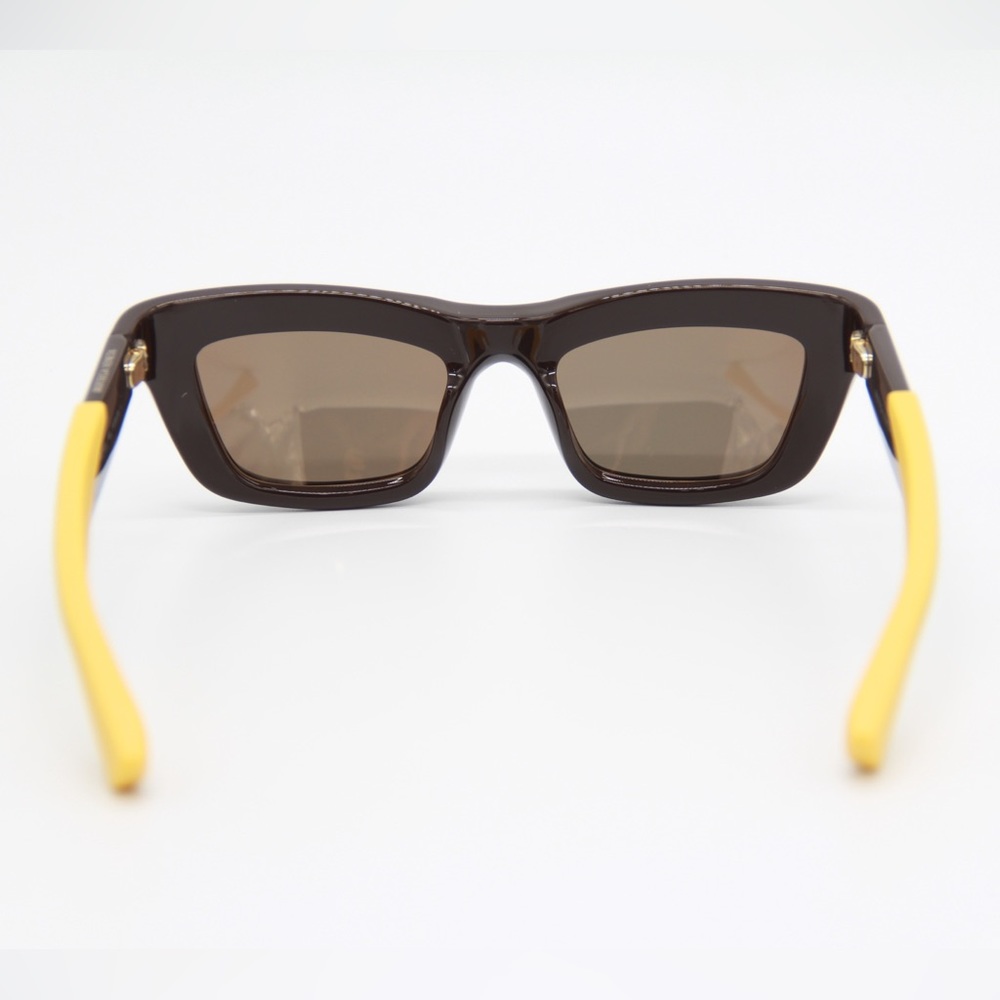 NEW BOTTEGA VENETA BV1182S 002 UNISEX BROWN YELLOW SUNGLASSES BV 1182S - Picture 9 of 13